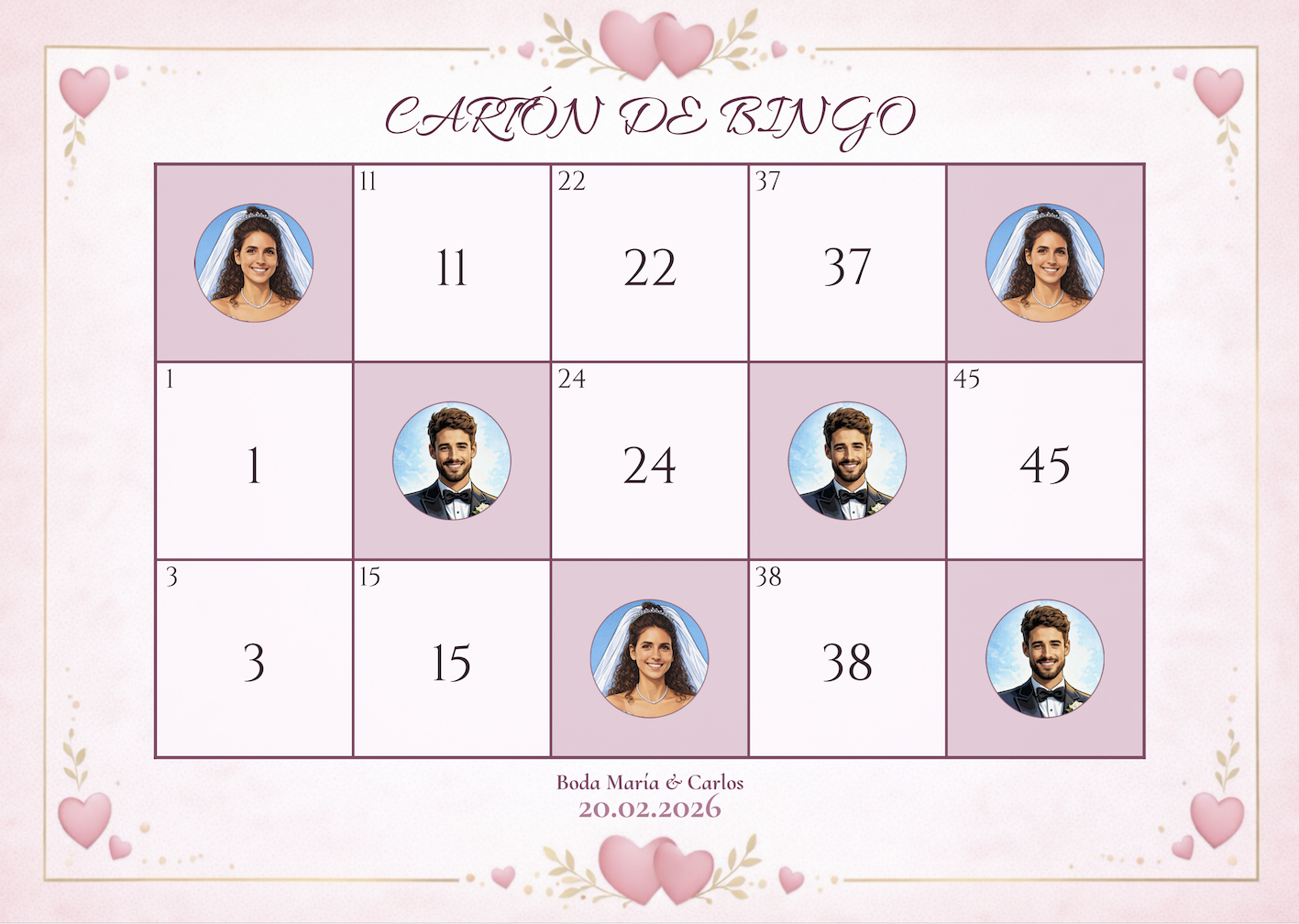 Vista previa del estilo Romántico